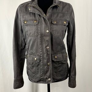J.Crew Relaxed Boyfriend Field Jacket XS Black Utility